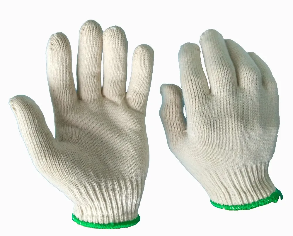 Labor protection wear gloves Cotton wholesale thickened encryption site work non-slip gloves