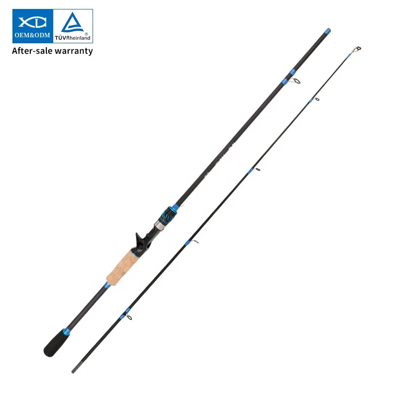 XDL Wholesale price 1.68M-2.7M 2 section ML POWER EVA+cork handle fiber glass fiberglass fishing rod surf rod blanks
