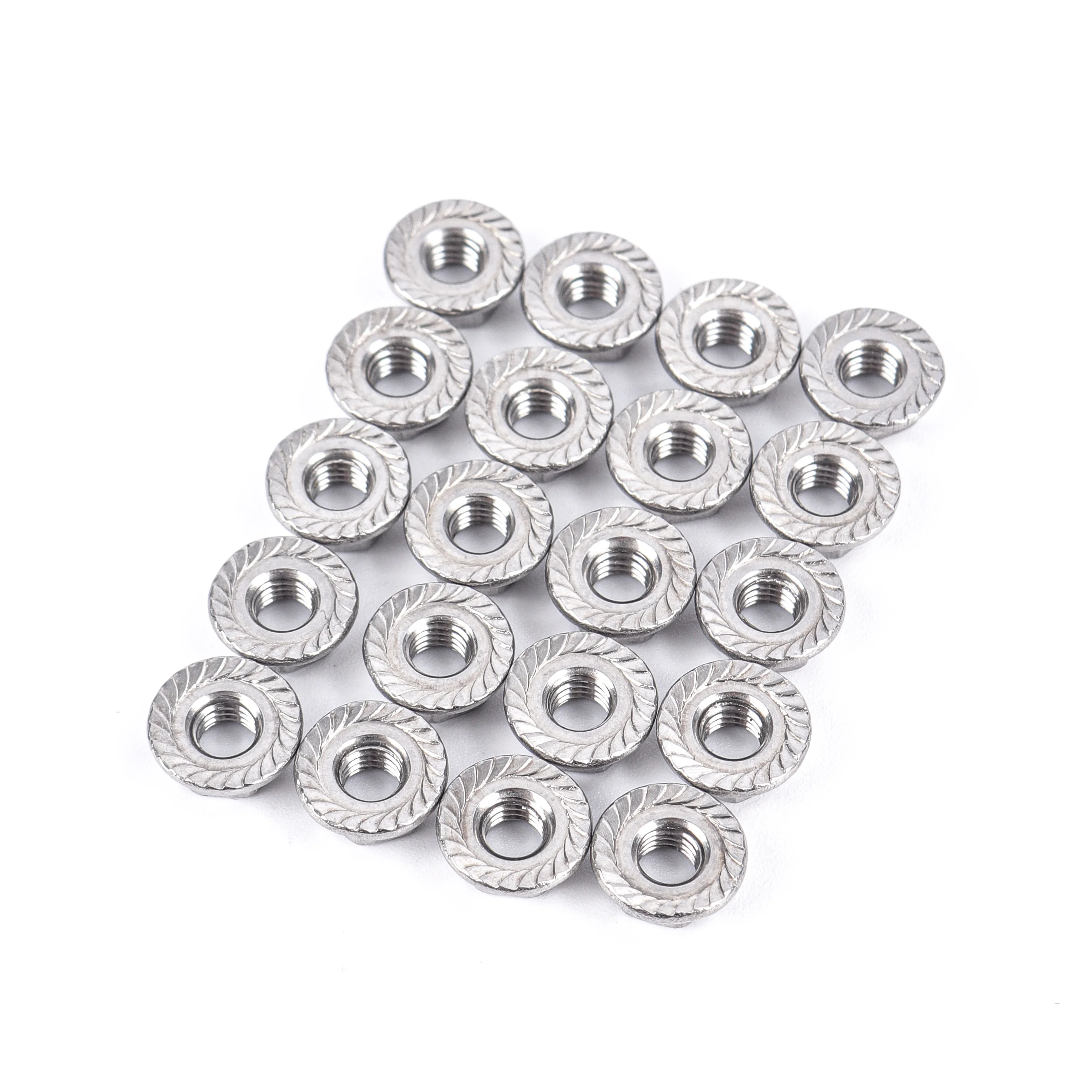 High Tensile Stainless steel M5 Hex Flange Nuts