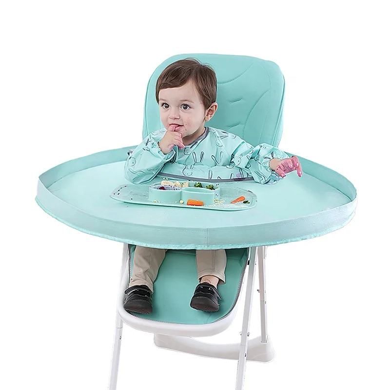 
High quality baby chair cover bib and tray long sleeve baby eating apron bib all over bib for babies 