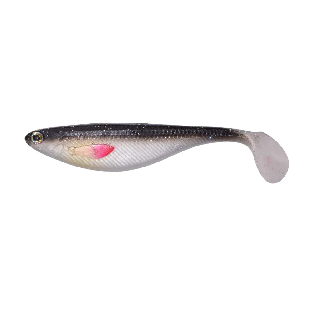 Custom colors soft fishing lure 100mm 6g 3pcs a bag soft baits Painting Paddle Tail Soft Fish