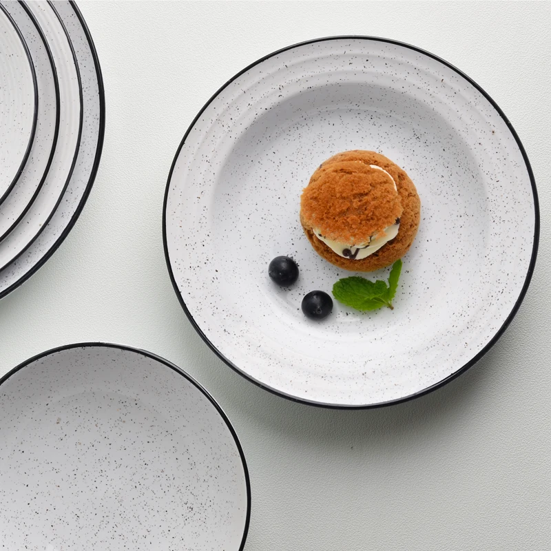 Modern High Quality Ceramic Plates Dish Kitchen Dinnerware Tableware For Hotel Restaurant