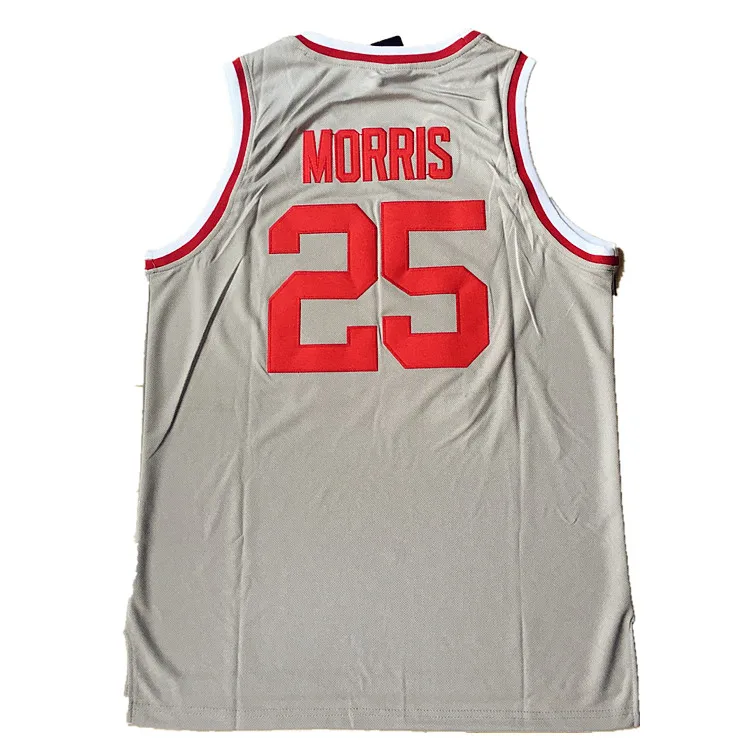 Drop shipping Movie basketball jerseys custom grey color #25 retro stitched basket ball jersey