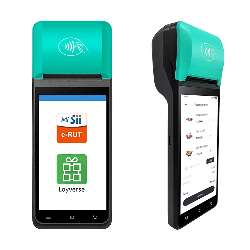 Android 12 Pos Terminal Hardware Solution 6400mah Battery Pos Machine 58mm Pos Handheld