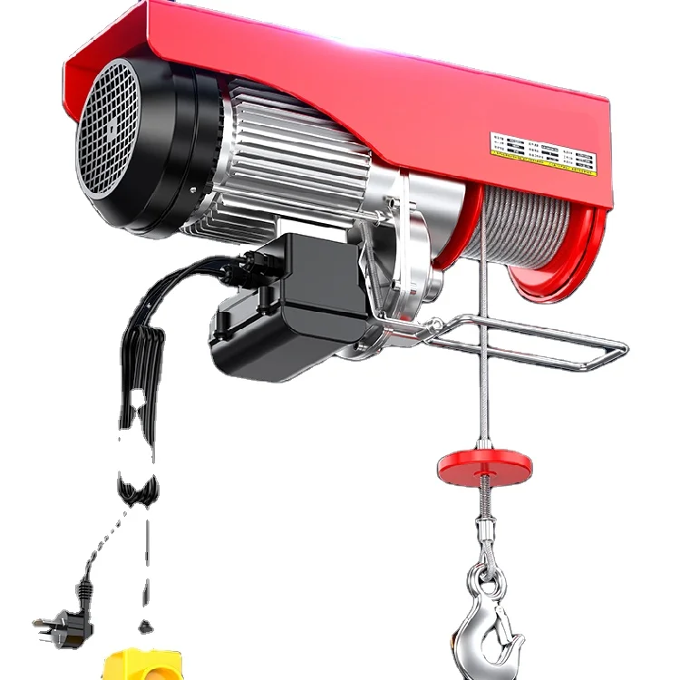 Factory direct sale electrical wire rope hoist 220v electric winch hoist with wire rope