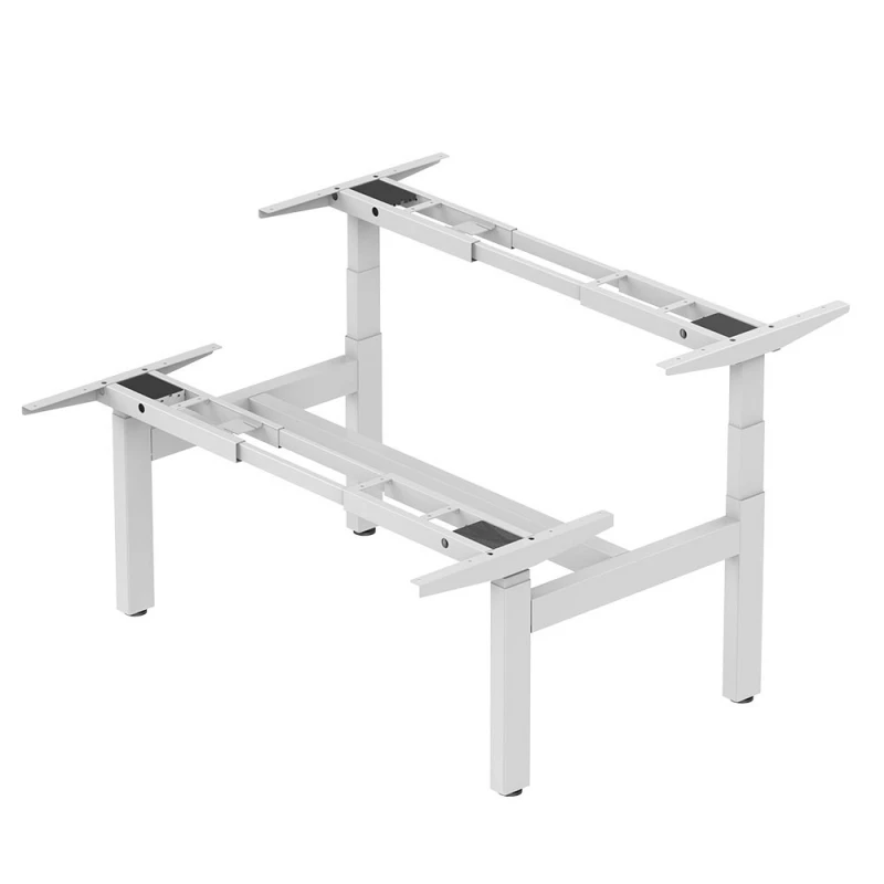 Dual Motor Retractable Standing Desk Adjustable Height Computer Desk for Office Use Electric Lifting Stand up Desk Sitting Type
