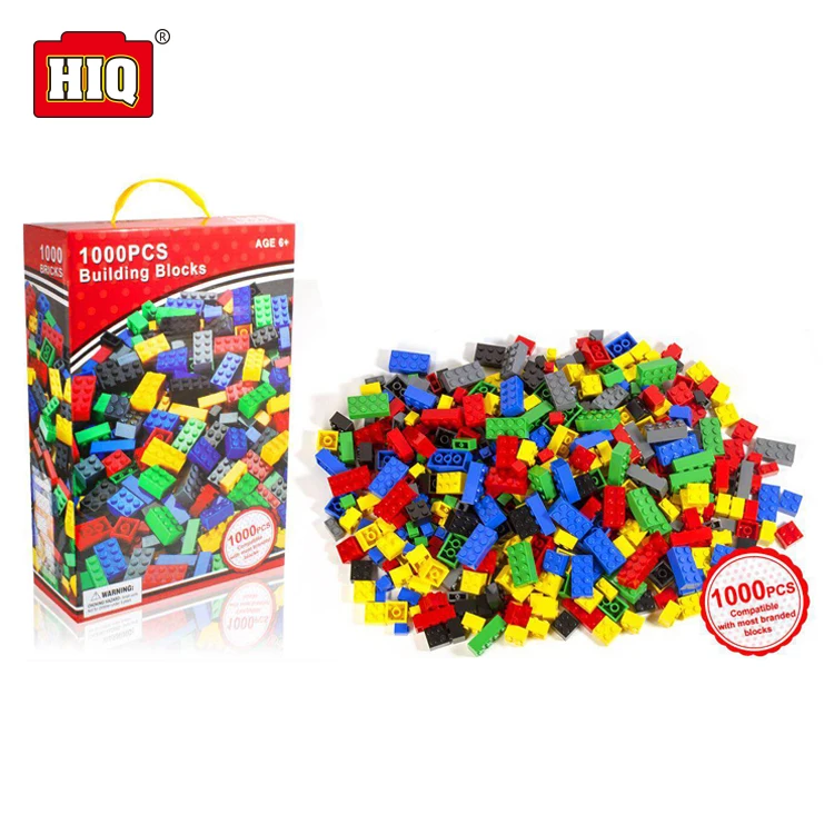 Hot Selling diy ABS plastic toys building blocks 1000pcs