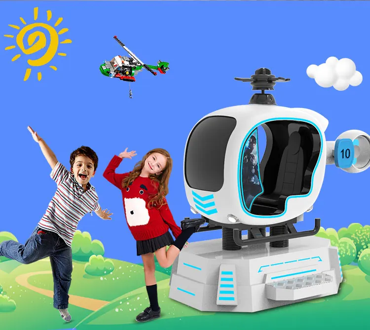HEROVR Wholesale Price 9D Virtual Reality Airplane Car Driving Simulation Kids Children Game Machine Vr
