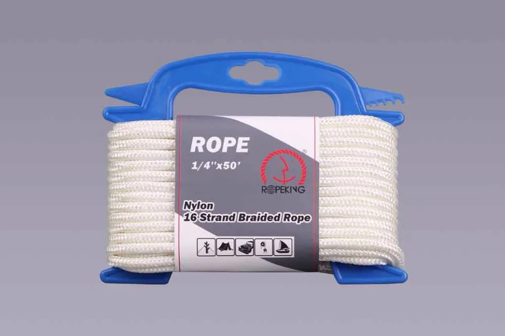 white nylon 3 strands twisted rope high quality twisted rope
