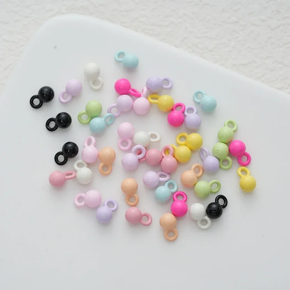 20pcs Alloy Solid Ball Pendant Metal Bead Pendants Round Ball for DIY Jewelry Making Earrings Bracelet Necklace