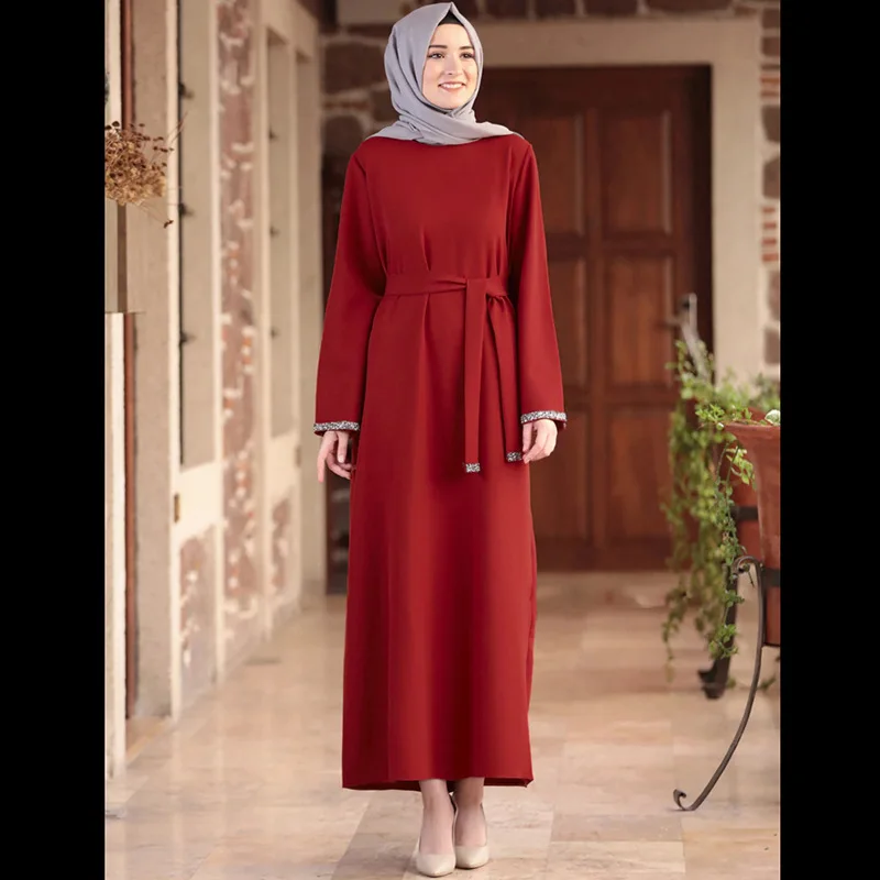 Muslim Middle Eastern Women Dubyabaya Long Dress Arabic Women Muslim Dress