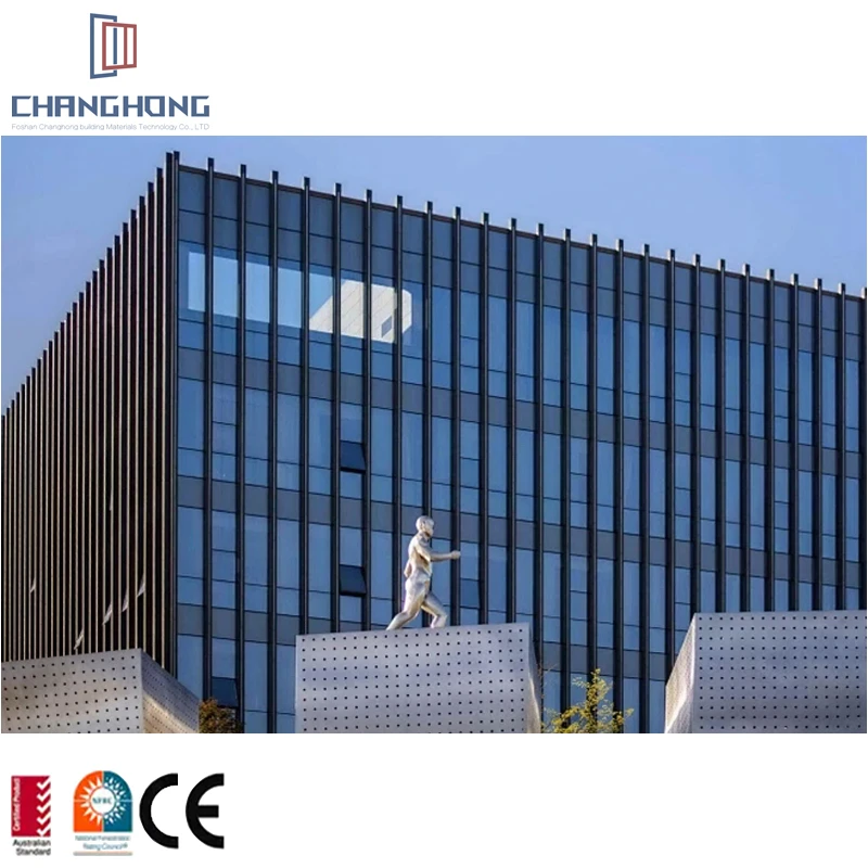 Customizable Aluminium Cladding Price Steel Glass Panel Windows and Doors Curtain Exterior Cladding Wall