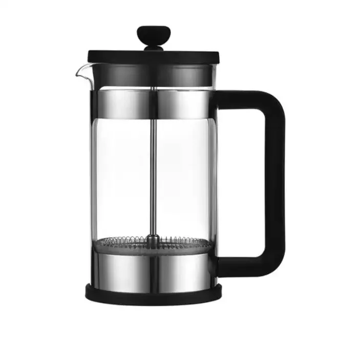 Professional  French Press Coffee Maker Tea Pot Borosilicate Glass 304 Stainless Steel Filter Coffee Press
