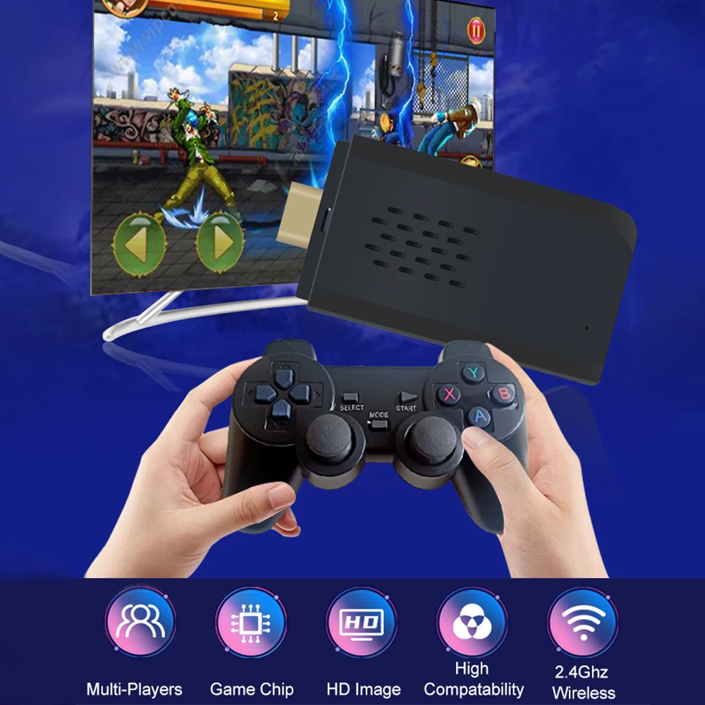 Topleo android tv box electronic boxing game machine 4k video fc retro  game console game stick