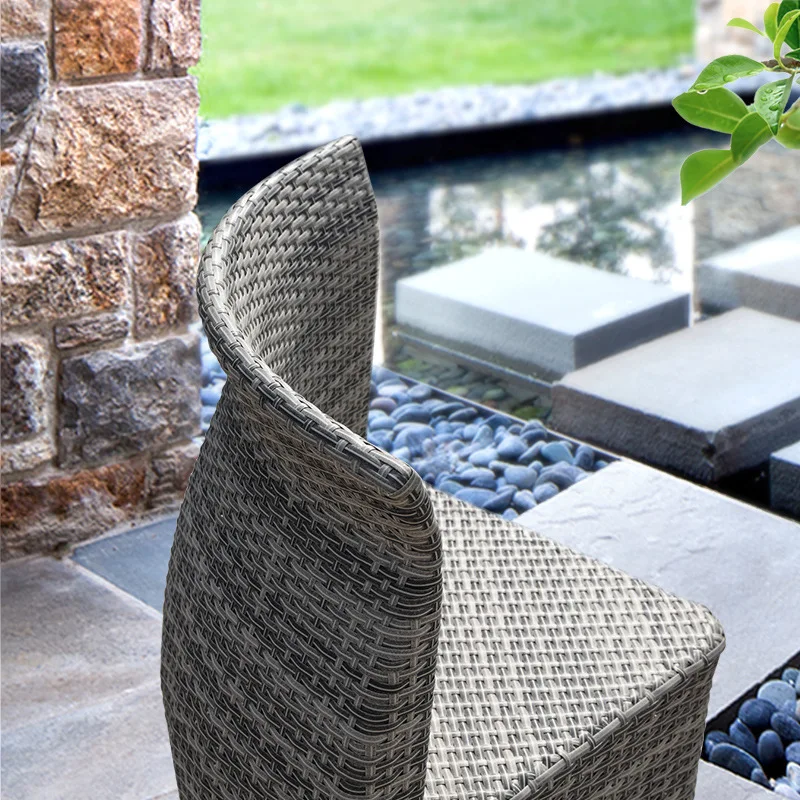 PE Rattan outdoor furniture coffee table and chair waterproof cushion garden balcony coffee tea sofa