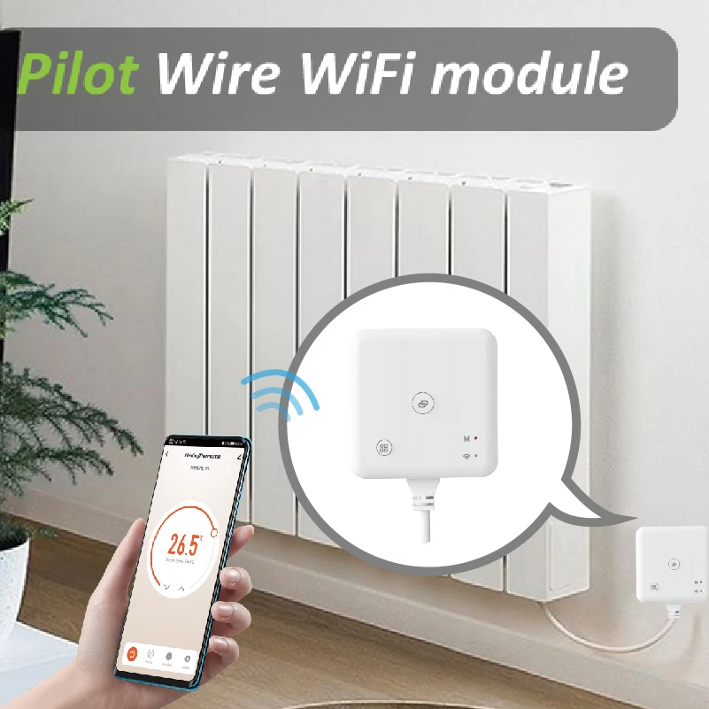 Programmable Thermostat for Electrcing Heating On/OFF or 6-Mode Pilot wire