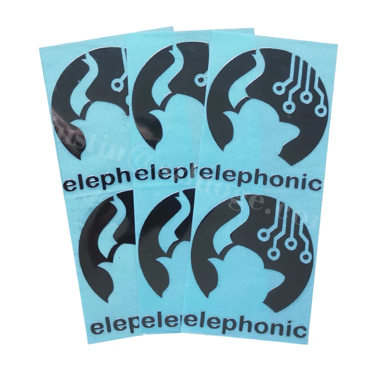 custom red nickel electroforming stickers label sign cheap nickel metal logo tags with 3m transparent adhesive