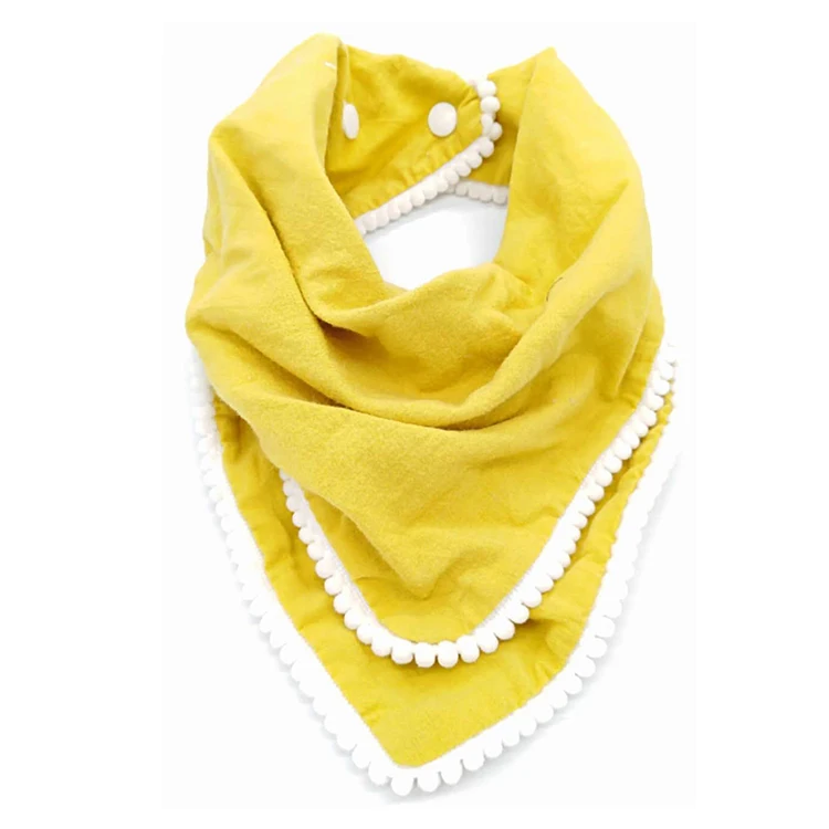 
Custom Logo Double Layer Cotton Fabric Newborn Muslin Baby Bib 