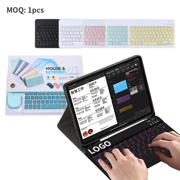 Factory Price Keyboard Gift Set Wireless Mouse Printing Logo Universal Gift Set for Business