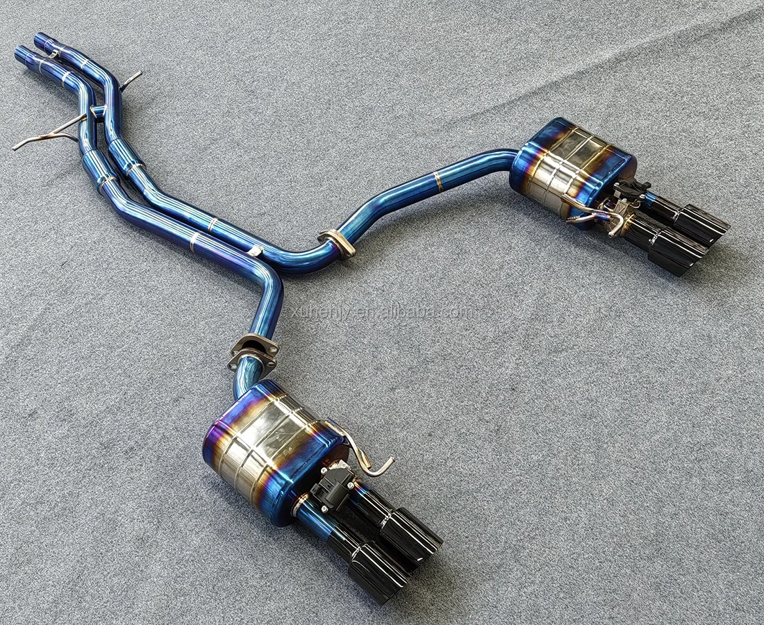 OEM титановая выхлопная система Catback для Audi S4/s5 B9 3 0 t 2019-2023 выхлопной трубы с электронным клапаном