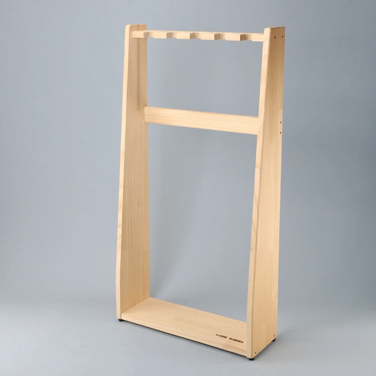 Hot sale premium five-hole baseball bat durable and load-bearing bamboo wood holder