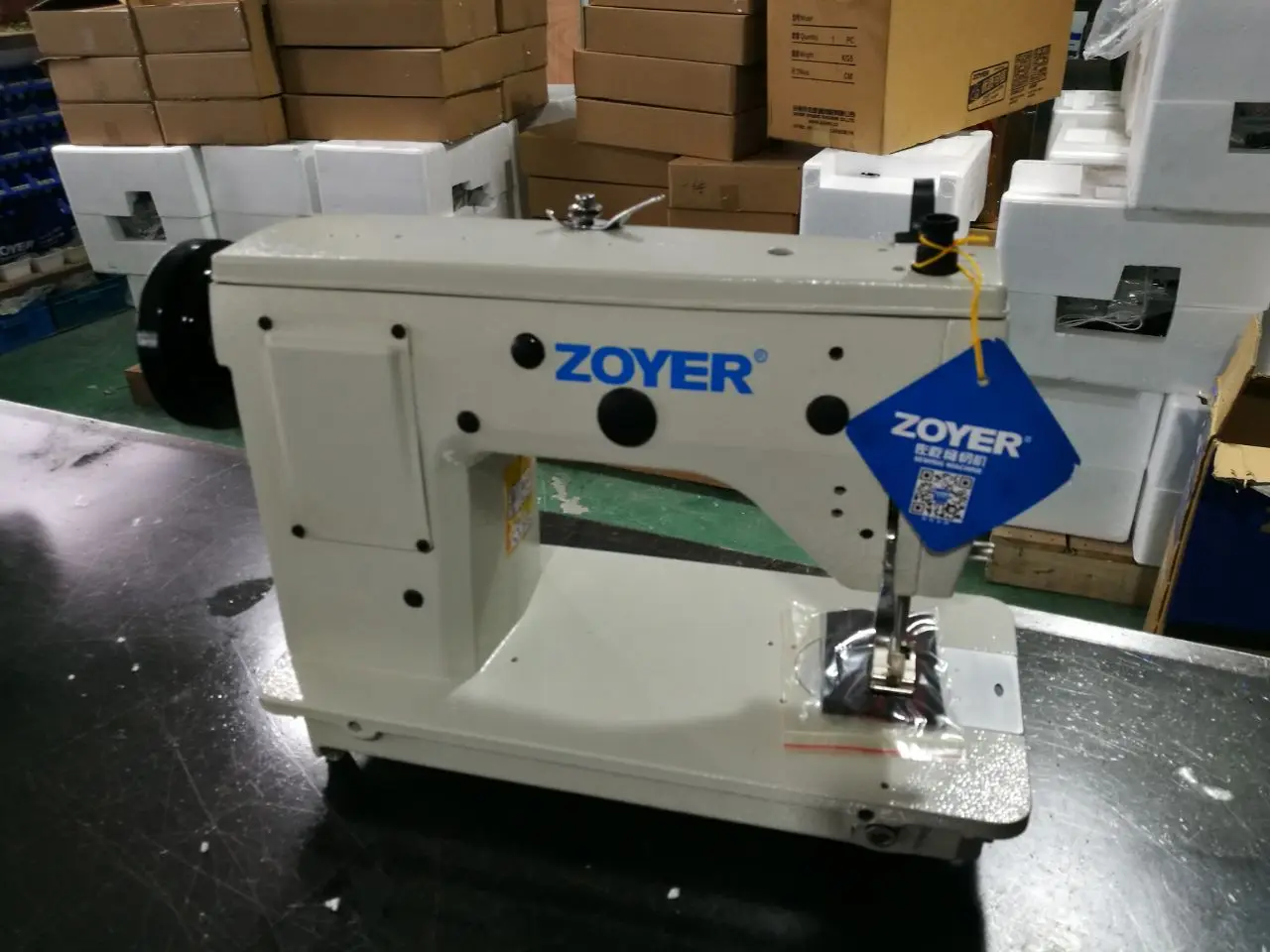 ZY-20U series Long-arm Zigzag Zoyer Sewing Machine for garments, shoes and caps, leather articles and caps