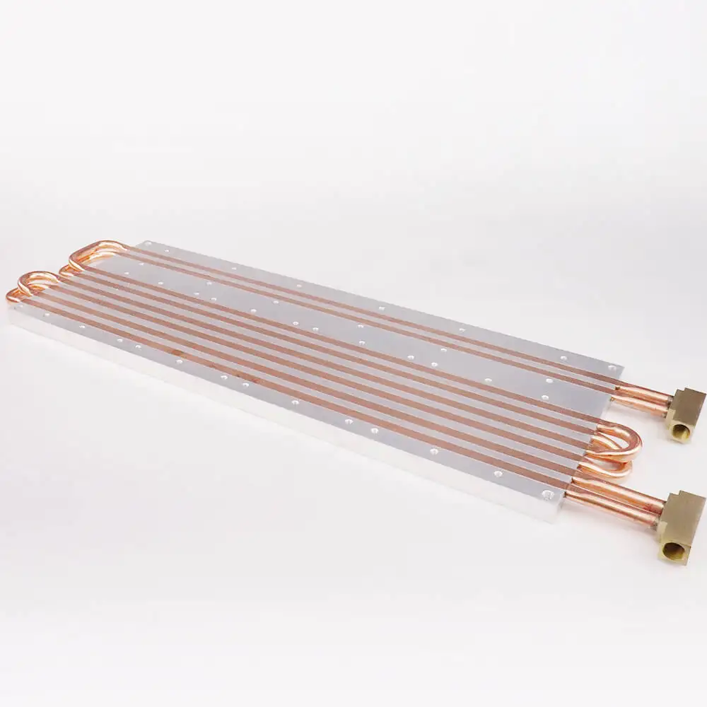 High Power Aluminum Liquid Cooling Plate with Dual Heat Pipe Cold Chill Plate