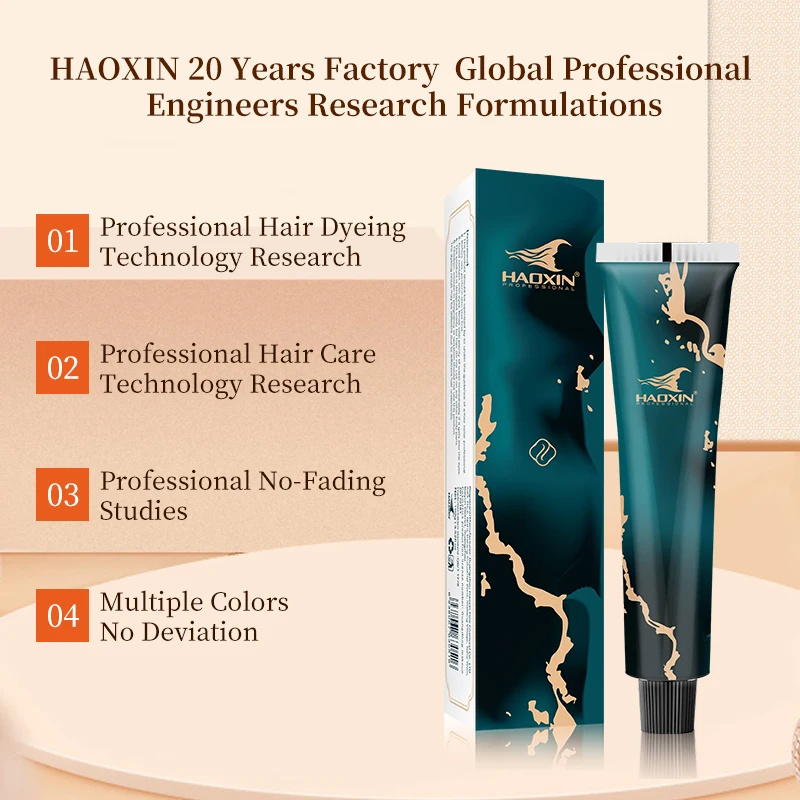 Профессиональная Заводская 2024 HAOXIN oem odm яркая оливково-зеленая краска для волос цвет и