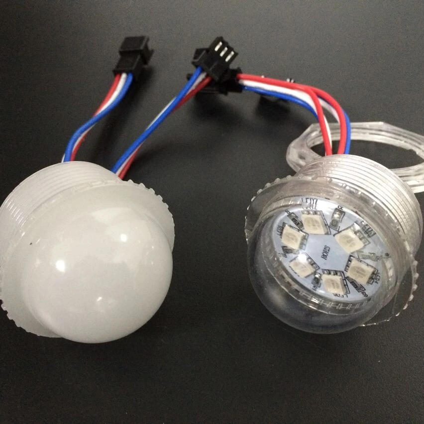 DC12V/24V RGB Full color led addressable 35mm 6leds programmable led pixel light for amusement rides