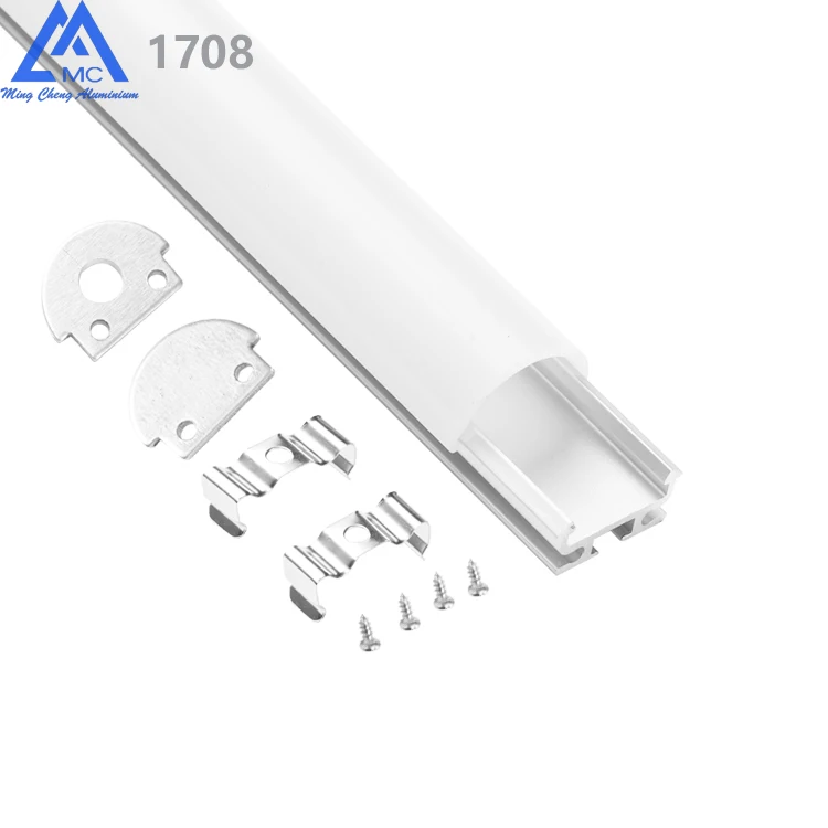 Hot sale  LED aluminum profile cabinet led lighting profile 6063-T5 ALU recessed LED extrusion with opal/clear/frosted diffuser