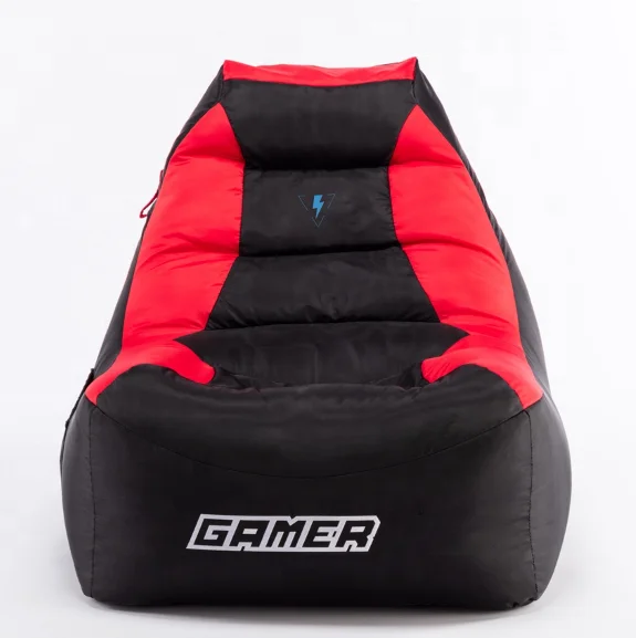 Bean Bag Chair Lazy Sofa Gaming Bean Bag Chair Covers with Side Pockets