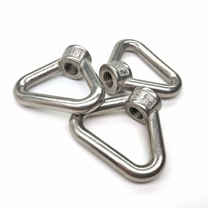High Quality Stainless Steel Marine Lifting Eye Nut Ring Nut Thread Triangle rings