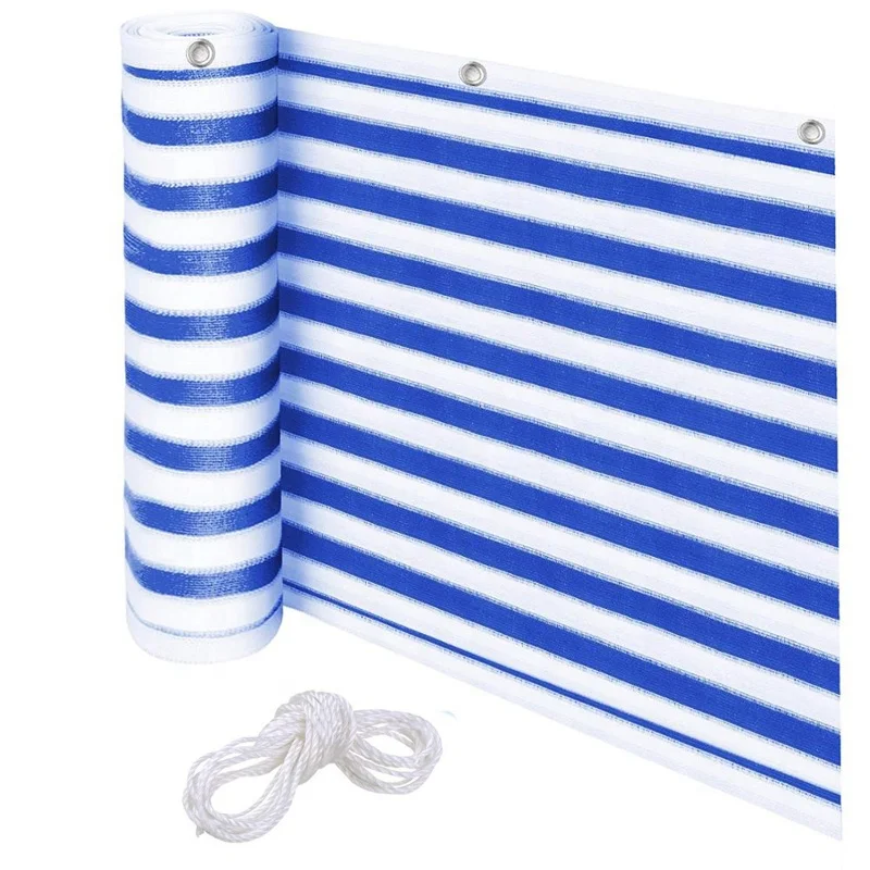 Heavy Duty Windscreen HDPE Balcony Netting Outdoor Garden Balcony  Privacy Screen Fence Net For Patio