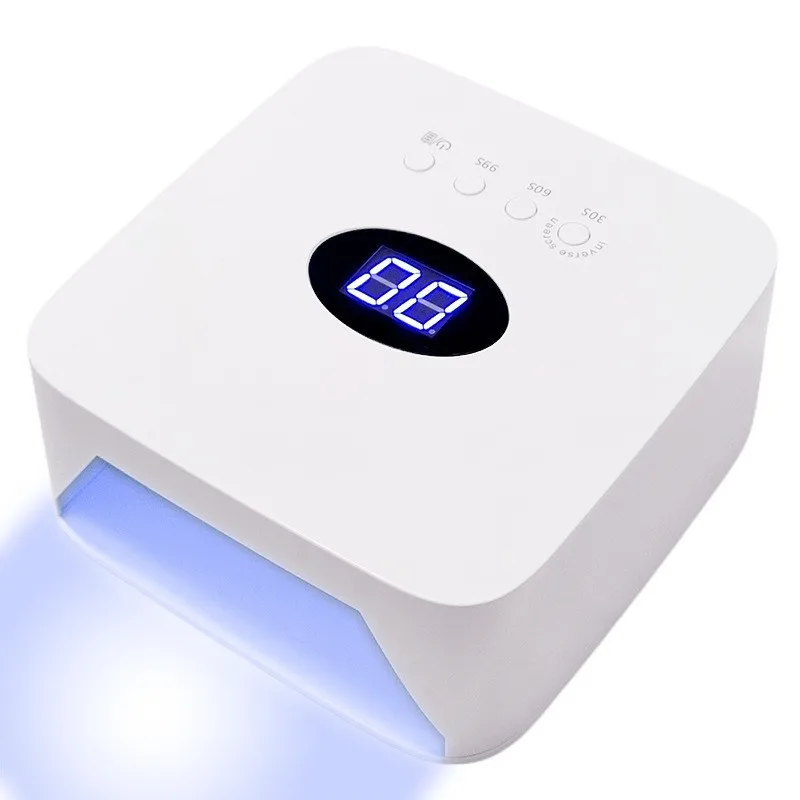 2024 new arrive 54w S50 Rechargeable Nail Lamp High-power Quick-drying Machine Wireless Home Use sensor 30 lamp beads uv lamp