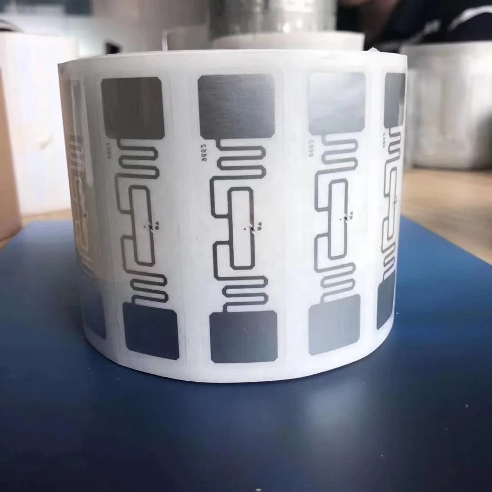 
 UHF RFID-стикер 860-960 МГц клейкая этикетка/бирка для инвентаря по заводской цене  