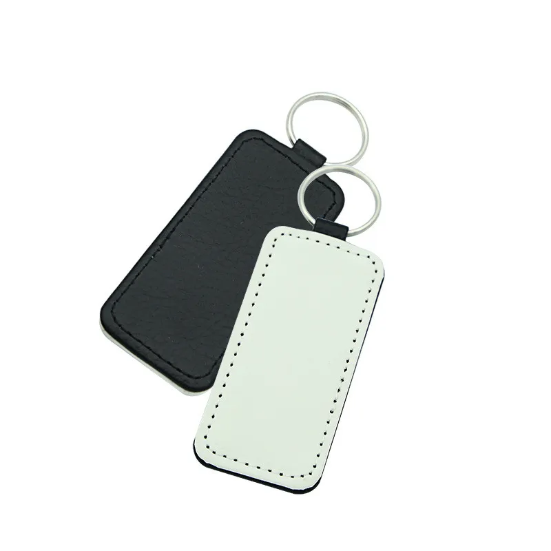 Cheap wholesale heart shape blank leather key chain printed design blank round leather keychain