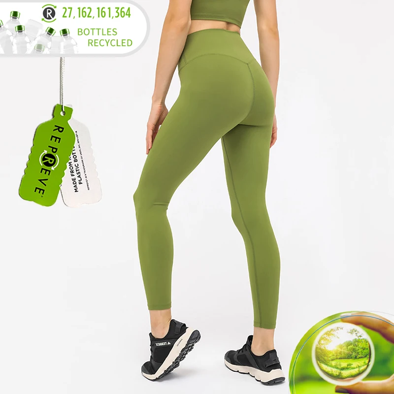 D19108 Эко-дружественные ombre переработанные Activewear Naked Feeling Buttery мягкие Леггинсы для йоги с высокой талией штаны для йоги