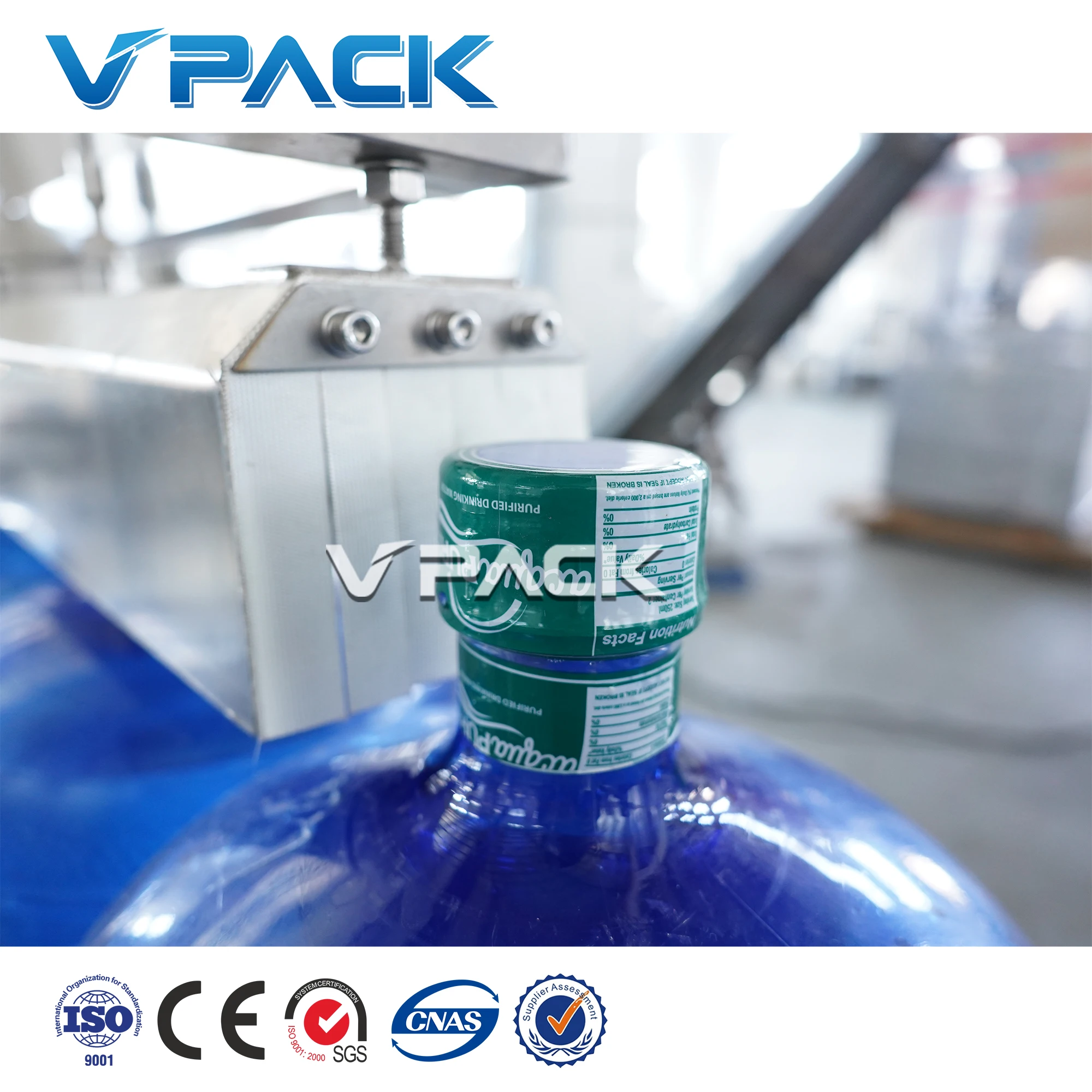 Automatic 1200BPH 5 gallon 18.9L PET PC barrel bottle drinking water filling machine