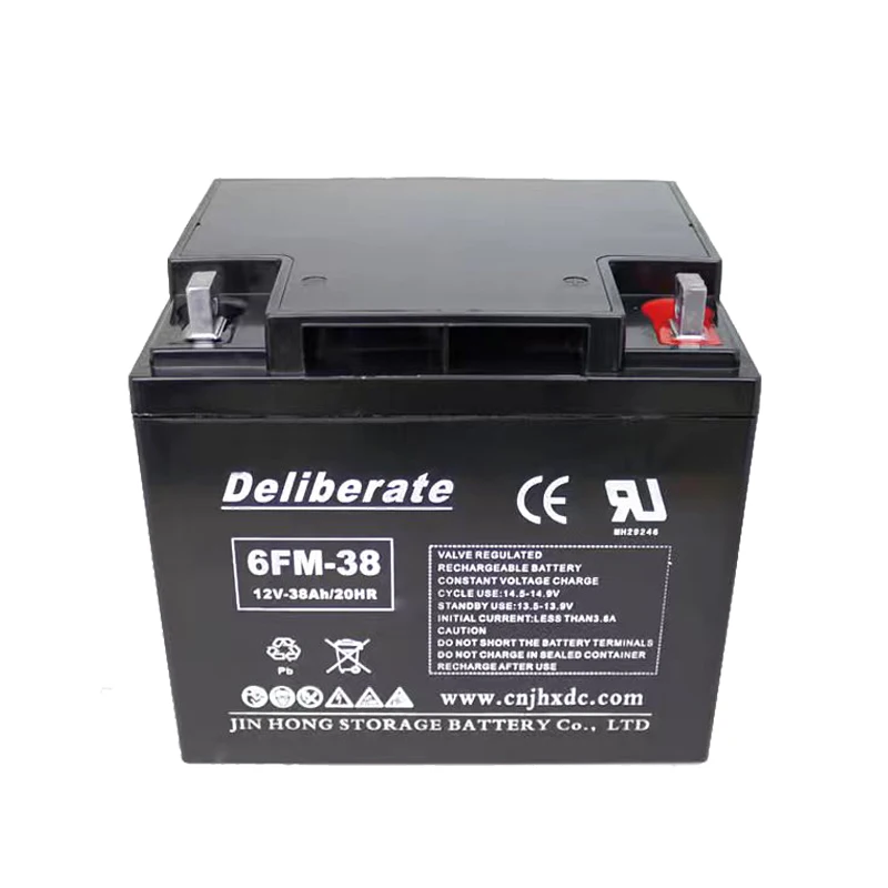 12v battery storage system lead acid positive battery plate 12v38ah for emergency power