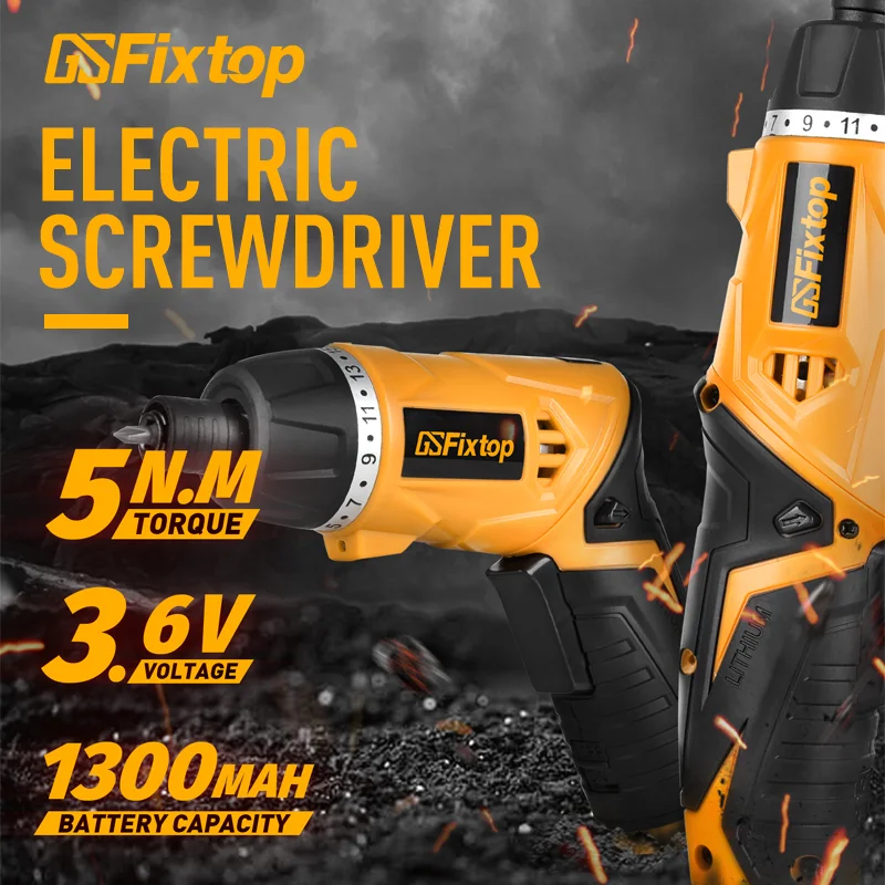 Gsfixtop High Quality Multi-function 90  Deformation 3.6v Lithium Battery Screwdriver Set