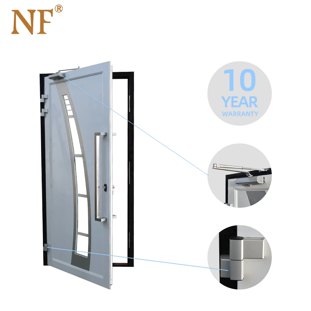 Italian rustic front luxury aluminum entry sliding  door