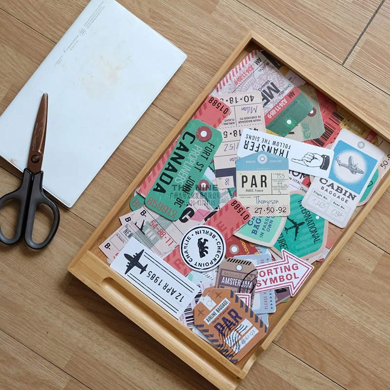 Nekoni Luggage Stickers Aesthetic Original Stickers Trunk Suitcase Decorative Self Adhesive Decals for Waterproof Stickers