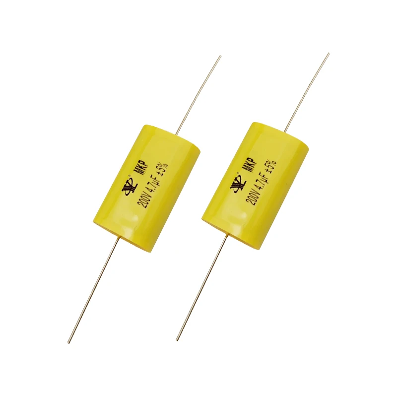 Polypropylene Film CBB20 200V 4.7UF Audio Frequency Stepless Through-heart Axial Capacitor For Smart Small Appliances
