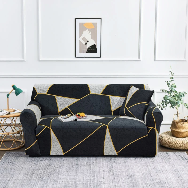 New Universal Stretch Print Sofa Cover Stretch Couch Cover Sectional Sofa Slipcover Elastic Couch Sofa Covers Elastic Stretch