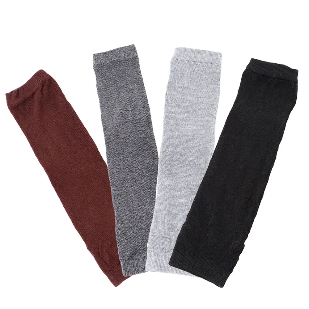 
CLIMATE Knitted Long Fingerless Mittens Glove Arm Warmer Stretchy Mitten Unisex Crochet Half Finger Long Gloves Hot Selling 