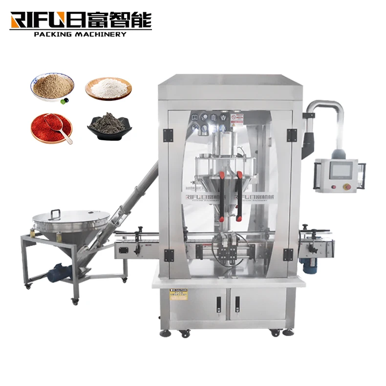 Semi automatic powder weight filling machine with loader