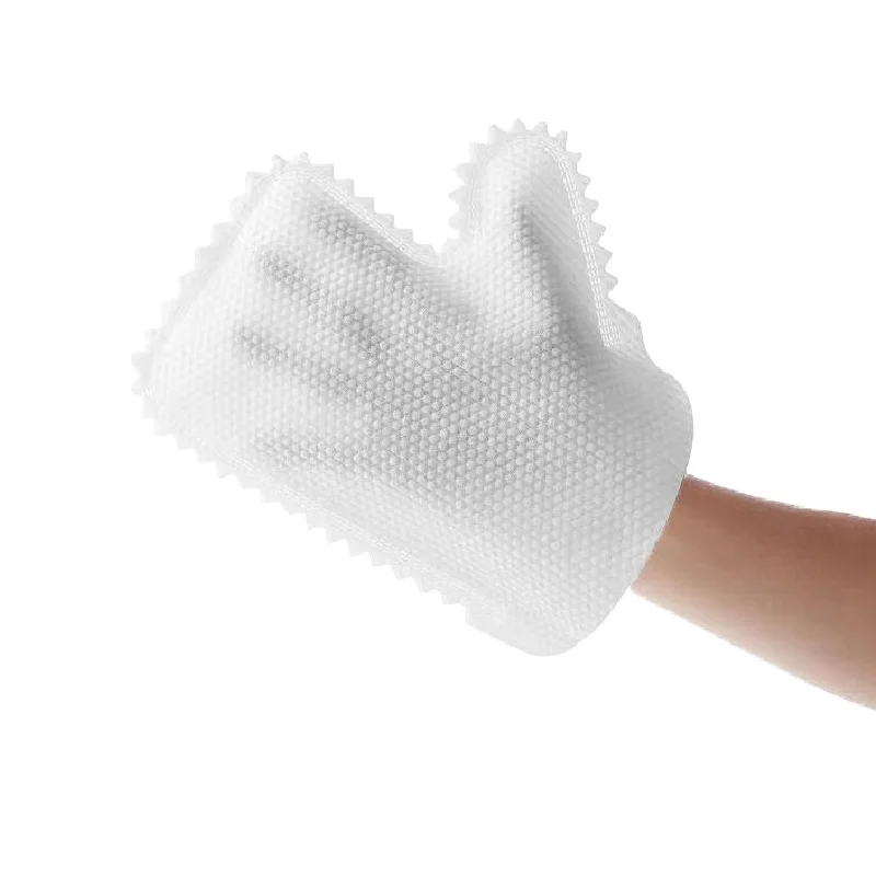 disposable nonwoven glove dust cloth pearl embossed nonwoven dust cleaning glove