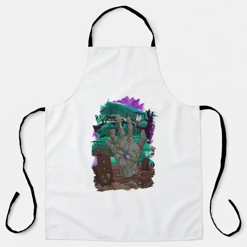 Изготовленный на заказ логотип водонепроницаемый полиэстер 100% органический хлопок холст кухня шеф-повара фартуки