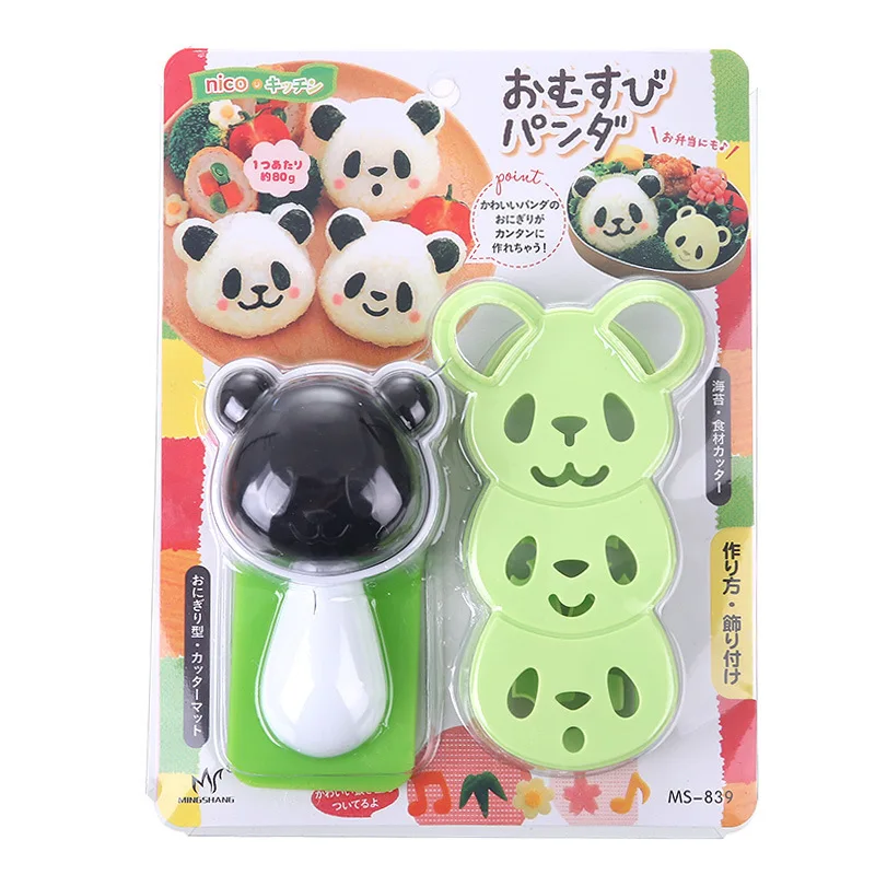 Новый горячая Распродажа кухонный инструмент в форме панды предотвращает прилипание DIY суши нори улыбка Милая панда рисовый шар