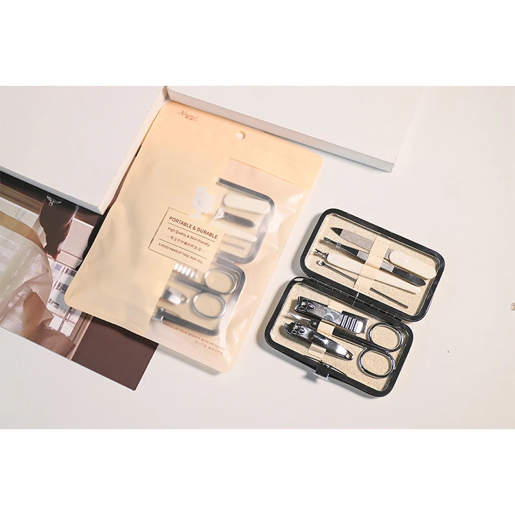 Factory direct sale Beauty manicure tool 7-piece nail tool set Dead skin scissors nail file nail scissors set